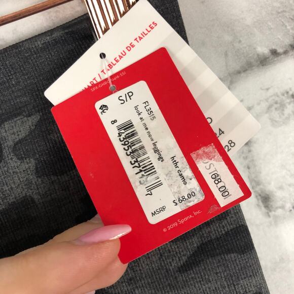 Spanx Look at Me Now Leggings Heather Camo S NEW - Picture 9 of 11